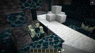 Covered sculk sensor won't get activated by any vibrations and won't set off shrieker (Image via Mojang)
